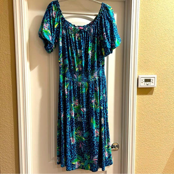 Dresses & Skirts - 💙 Lilly Pulitzer Camille dress size XL FORMENTERA TURQUOISE HOT ON THE SPOT 💙